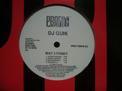 画像1: DJ QUIK / WAY 2 FONKY