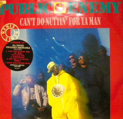 画像1: PUBLIC ENEMY / CAN'T DO NUTTIN' FOR YA MAN  (UK)