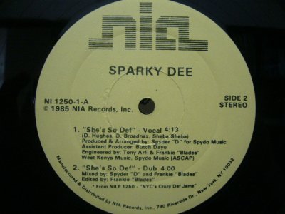 画像1: SPARKY DEE / HE'S MY DJ