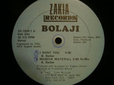 画像1: BOLAJI / MASSIVE MATERIAL / I WANT YOU