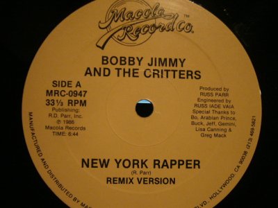 画像1: BOBBY JIMMY AND THE CRITTERS / NEW YORK RAPPER