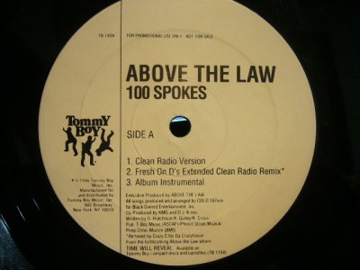 画像1: ABOVE THE LAW / 100 SPOKES