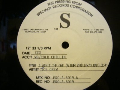 画像1: T.C.F. CREW / I AIN'T THE ONE  (TESTPRESS)