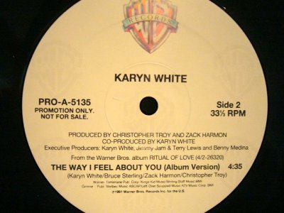 画像4: KARYN WHITE / THE WAY I FEEL ABOUT YOU (LP ALBUM VERSION)