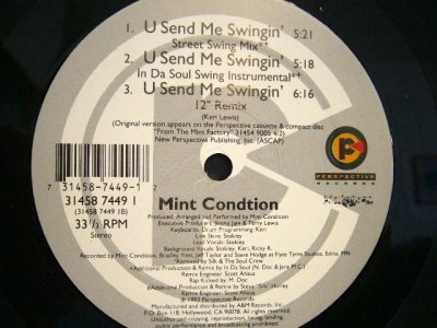 画像3: MINT CONDITION / U SEND ME SWINGIN'