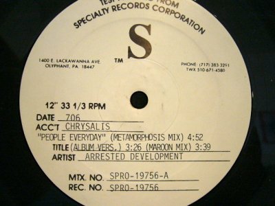 画像3: ARRESTED DEVELOPMENT / PEOPLE EVERYDAY (TESTPRESS PROMO)