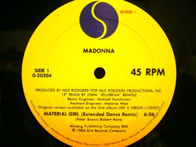 画像1: MADONNA / MATERIAL GIRL   (¥1000)