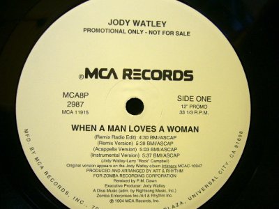 画像1: JODY WATLEY / WHEN A MAN LOVES A WOMAN