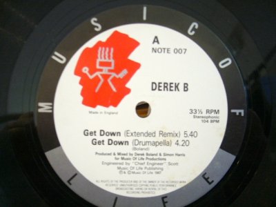 画像1: DEREK B / GET DOWN