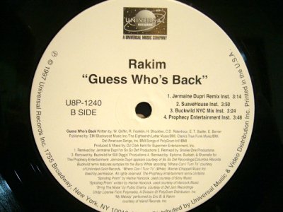 画像2: RAKIM / GUESS WHO'S BACK (REMIX)