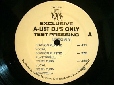 画像1: UPTOWN / DOPE ON PLASTIC (TEST PRESSING)