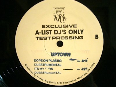 画像2: UPTOWN / DOPE ON PLASTIC (TEST PRESSING)