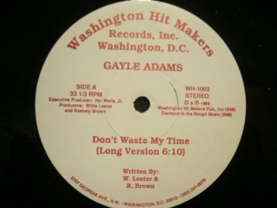 画像1: GAYLE ADAMS / DON’T WASTE MY TIME