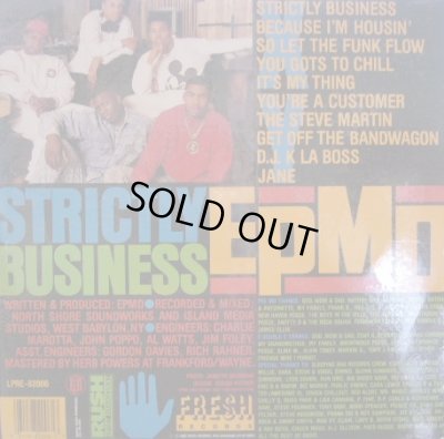 画像2: EPMD / STRICTLY BUSINESS (LP)