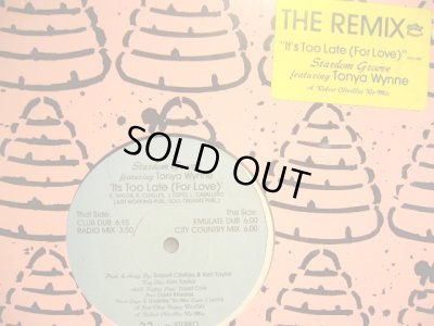 画像1: STARDOM GROOVE Feat. TONYA WYNNE / IT’S TOO LATE (FOR  LOVE)