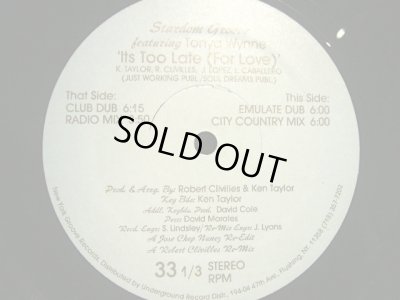 画像2: STARDOM GROOVE Feat. TONYA WYNNE / IT’S TOO LATE (FOR  LOVE)