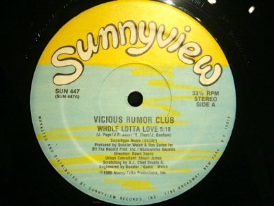 画像1: VICIOUS RUMOR CLUB / WHOLE LOTTA LOVE