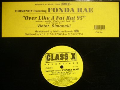 画像1: COMMUNITY featuring FONDA RAE / OVER LIKE A FAT RAT 95
