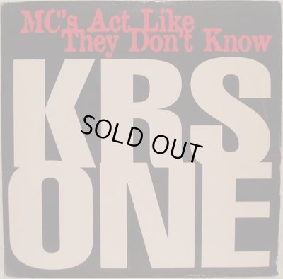 画像1: KRS-ONE / MC'S ACT LIKE THEY DON'T KNOW 