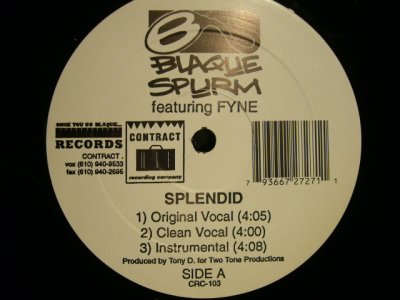 画像1: BLAQUE SPURM Feat. FYNE / SPLENDID