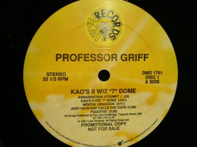 画像3: PROFESSOR GRIFF / KAO’S II WIZ *7* DOME (2LP)