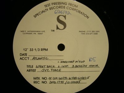 画像2: JVC FORCE / BIG TRAX (TESTPRESS)