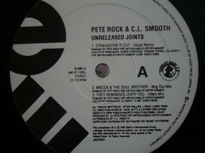 画像1: PETE ROCK & C.L. SMOOTH / UNRELEASED JOINTS  (JPN-¥1000)