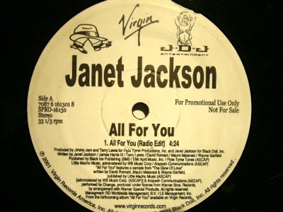 画像1: JANET / ALL FOR YOU  (US-PROMO)