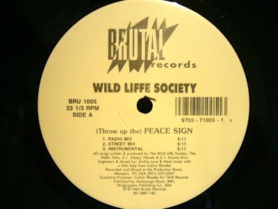 画像1: WILD LIFFE SOCIETY / (THROW UP THE) PEACE SIGN