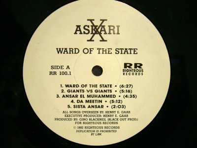 画像1: ASKARI X / WARD OF THE STATE  (LP)