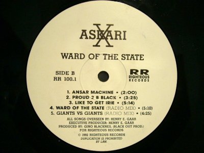 画像2: ASKARI X / WARD OF THE STATE  (LP)