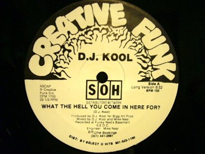 画像1: D.J. KOOL / WHAT THE HELL YOU COME IN HERE FOR? 
