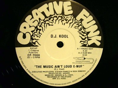 画像1: D.J. KOOL / THE MUSIC AIN'T LOUD E-NUF
