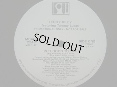 画像1: TEDDY RILEY feat TAMMY LUCAS / IS IT GOOD TO YOU (US-PROMO)  (¥1000)