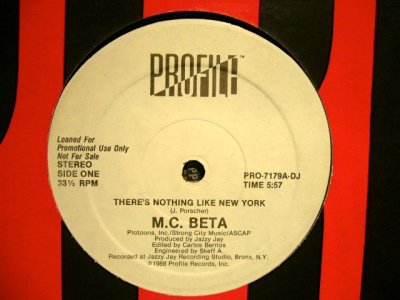 画像1: M.C. BETA / THERE'S NOTHING LIKE NEW YORK  (US-PROMO)