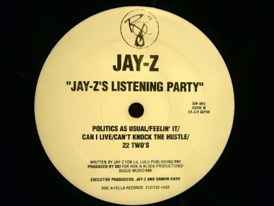 画像2:  JAY-Z / DEAD PRESIDENTS / JAY-Z'S LISTENING PARTY  (US-PROMO)