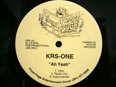 画像1: KRS-ONE / AH YEAH  (US-PROMO)