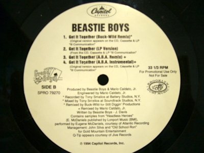 画像2: BEASTIE BOYS / GET IT TOGETHER (US PROMO-REMIXES)