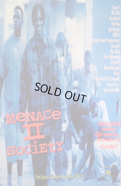 画像1: MENACE II SOCIETY / US ORIGINAL MOVIE AND AUDIO PROMO POSTER 38x24 inches (97cm x 61cm)