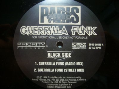 画像1: PARIS / GUERRILLA FUNK (US-PROMO)  (¥1000)