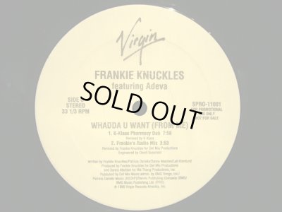 画像3: FRANKIE KNUCKLES FEATURING ADEVA ‎/ WHADDA U WANT (FROM ME)  (US-PROMO 2LP)