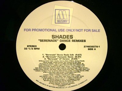 画像2: SHADES / SERENADE (DANCE REMIXES)  (US-PROMO)