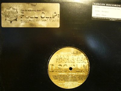 画像1: GANG STARR feat TOTAL / DISCIPLINE/JUST TO GET A REP (US-PROMO)