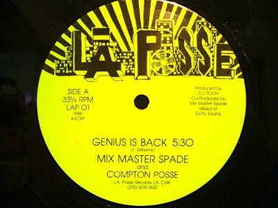 画像1: MIX MASTER SPADE AND COMPTON POSSE /  GENIUS IS BACK