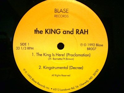 画像1: THE KING AND RAH / THE KING IS HERE!
