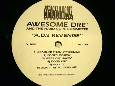 画像4: AWESOME DRE' & THE HARD CORE COMMITTEE /  "A.D.'S REVENGE"  (US-LP)