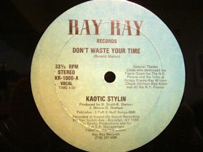 画像1: KAOTIC STYLIN ‎/ DON'T WASTE YOUR TIME