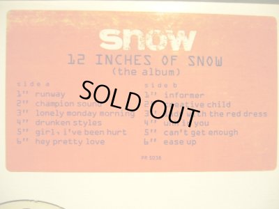 画像4: SNOW / 12 INCHES OF SNOW (THE ALBUM)  (US PROMO-LP)