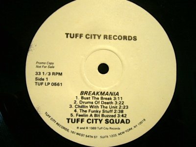 画像3: TUFF CITY SQUAD ‎/ BREAKMANIA  (US-PROMO LP)