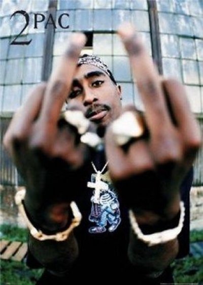 画像1: 2PAC / GIVES THE FINGER POSTER  (915mm × 610mm)